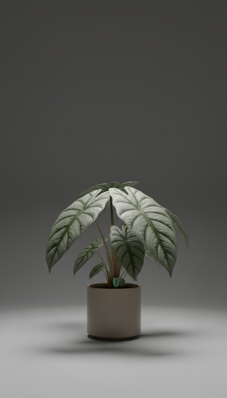 Alocasia Silver Dragon Textured Foliage