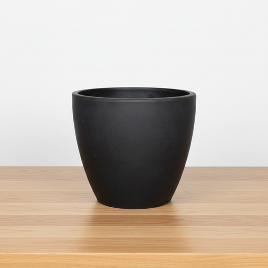 Black pot on a white background