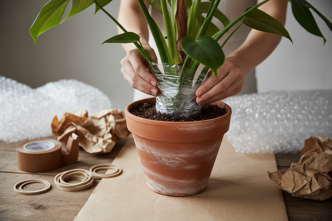How to Secure Soil in a Pot for Shipping