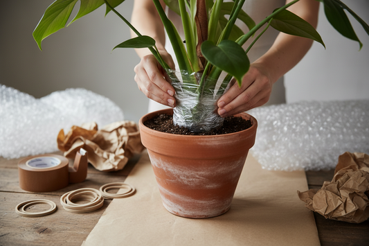 How to Secure Soil in a Pot for Shipping