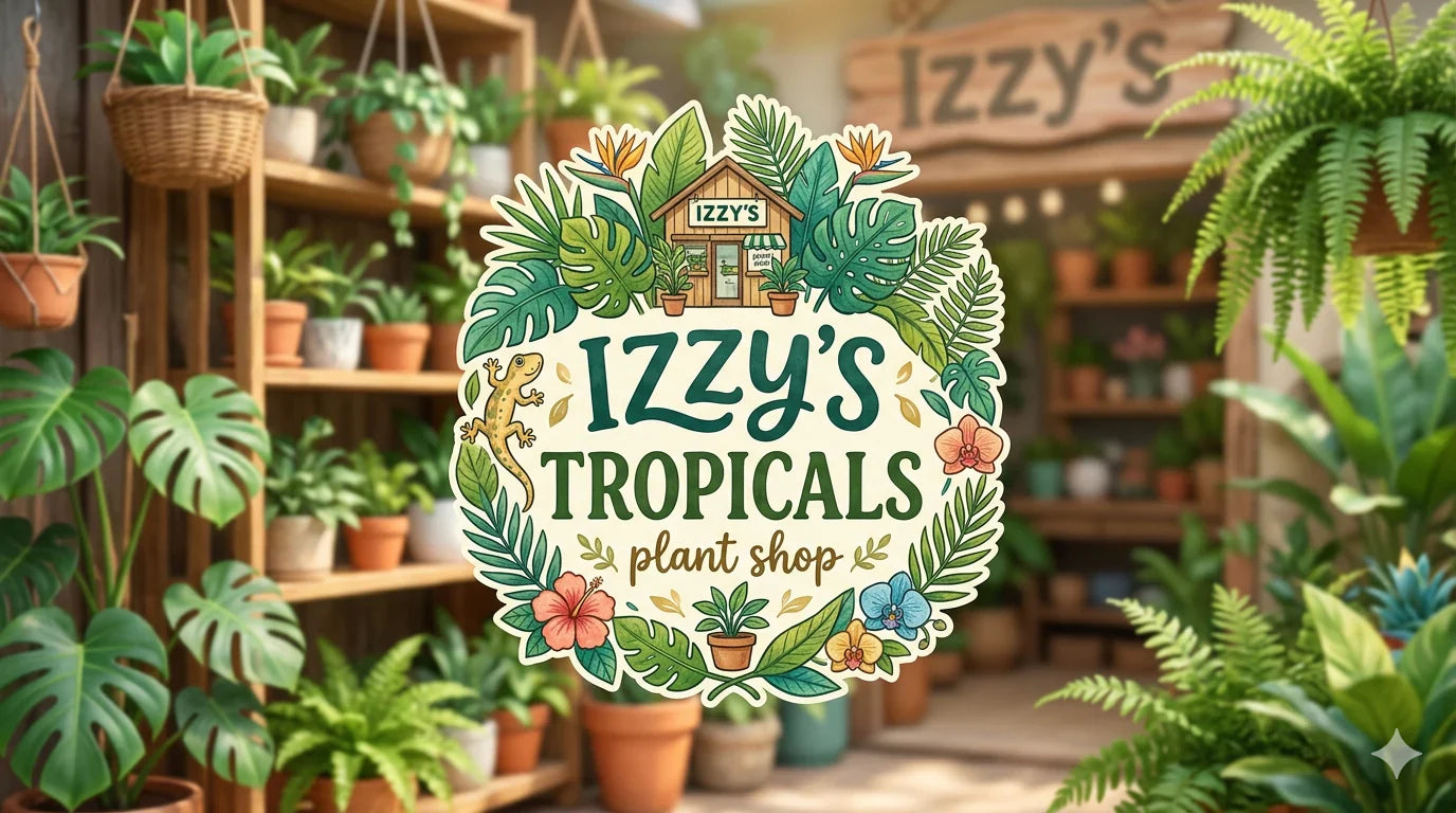 izzys tropicals and plant shop logo