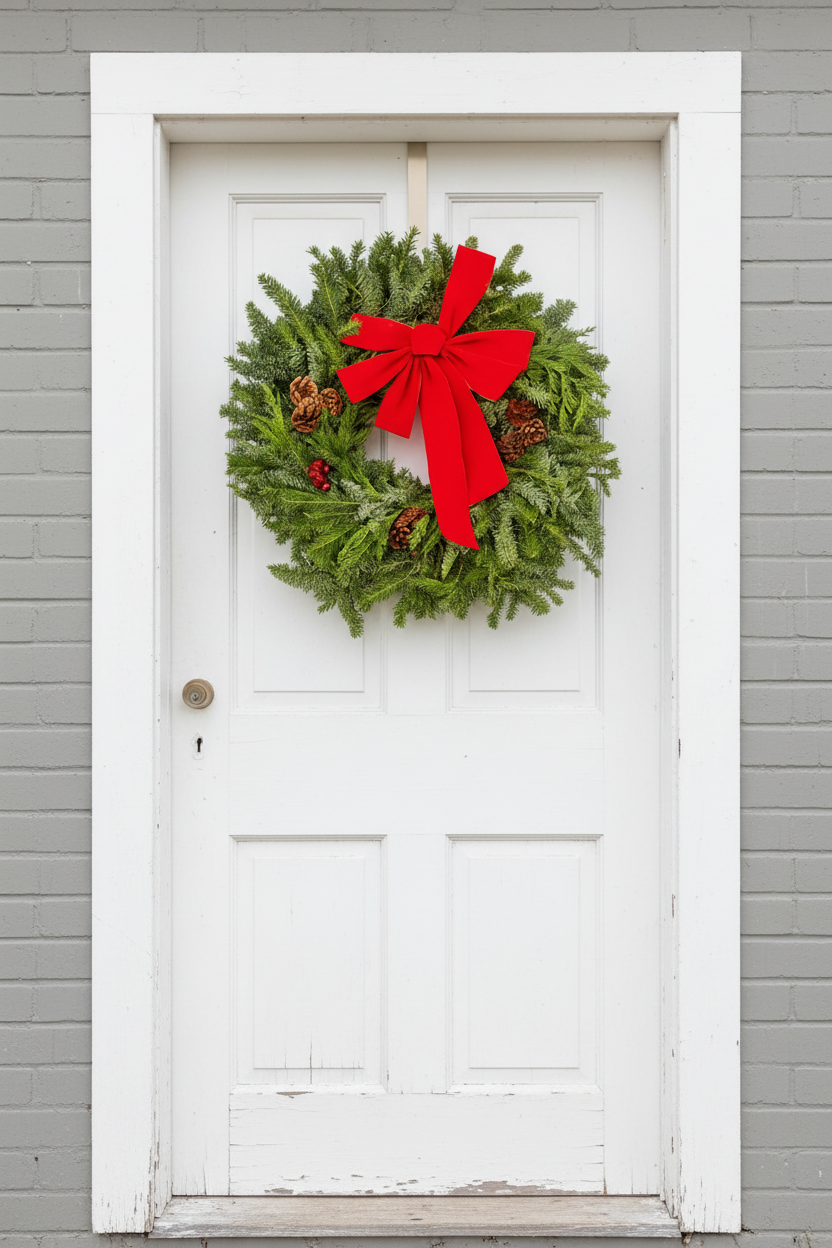 East meets West Decorated Wreath (Fraser, Noble, Cedar) - 22"