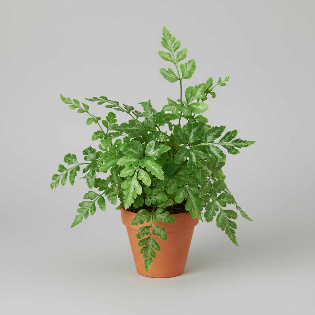 Close-up of green leaves on a white background