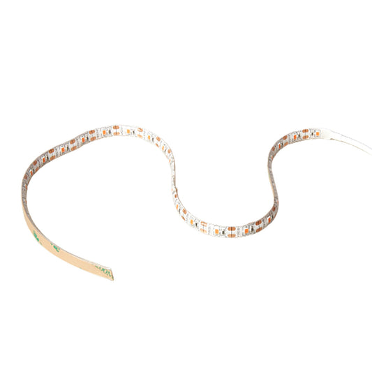Flexible LED grow light strip with small orange and white lights, adhesive backing.