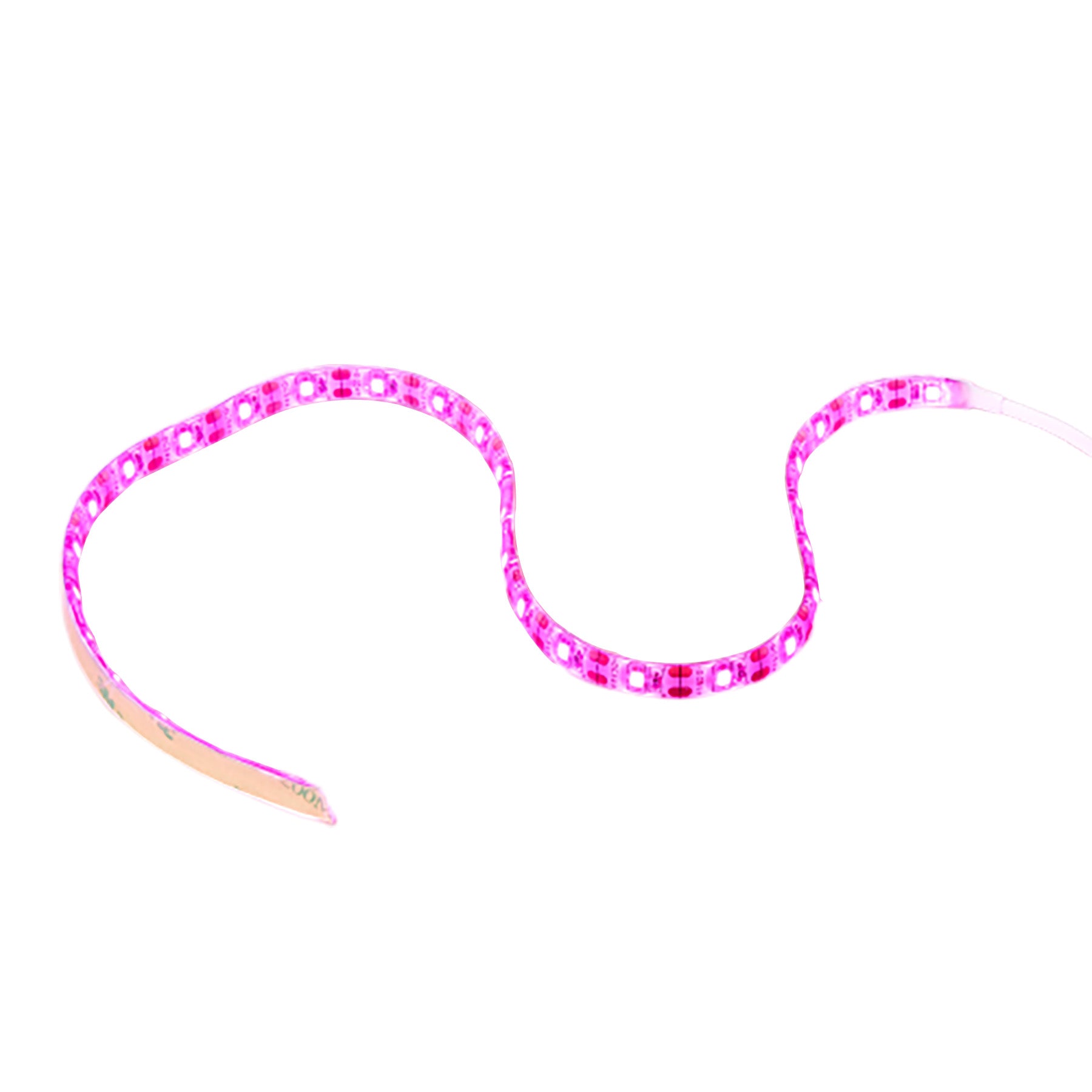 Flexible LED grow light strip with pink lights, designed for indoor plants.